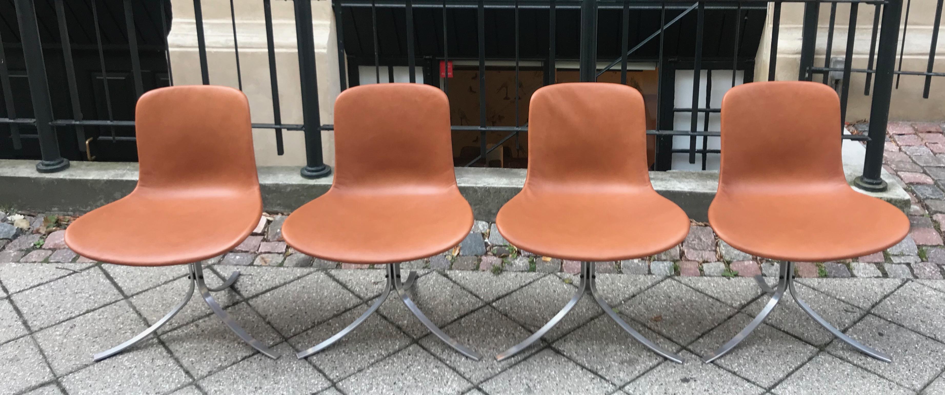 Poul Kjaerholm PK54 Table and PK9 Chairs by Ejvind Kold Christensen 2