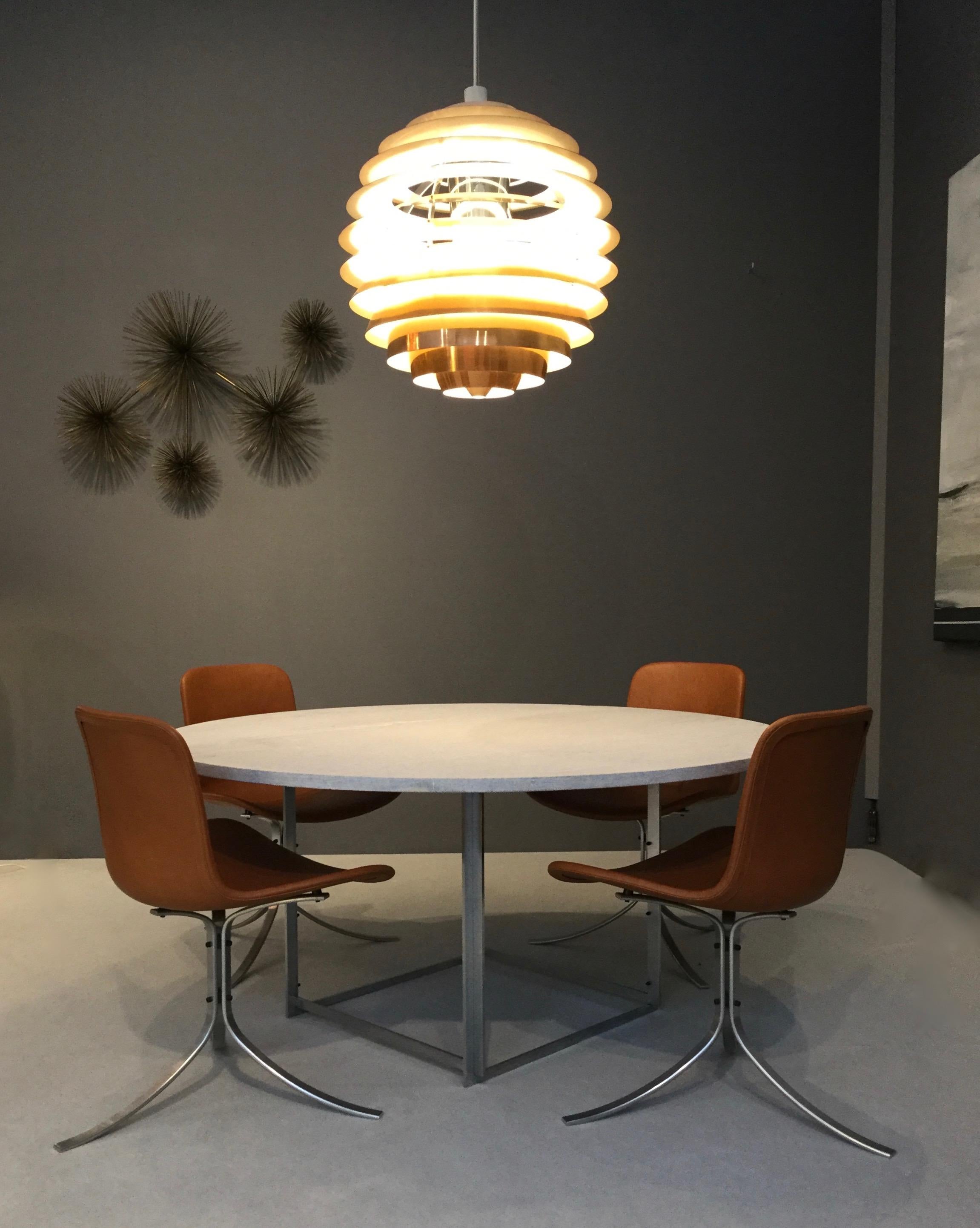 Poul Kjaerholm PK54 Table and PK9 Chairs by Ejvind Kold Christensen 3