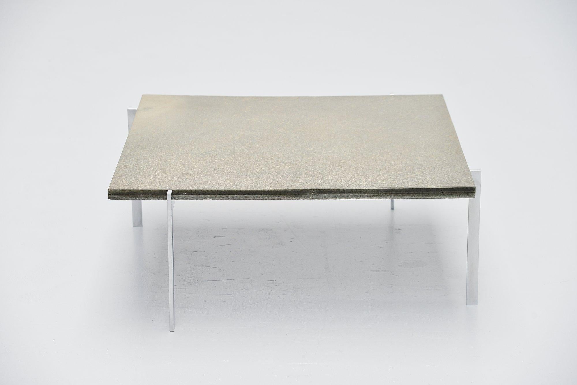 Here for one of the most known designs by Poul Kjaerholm, this coffee table model PK61 designed for E Kold Christensen, Denmark, 1956. Poul Kjaerholm wanted to sell the production rights to Fritz Hansen at first but they didn’t want it. After a