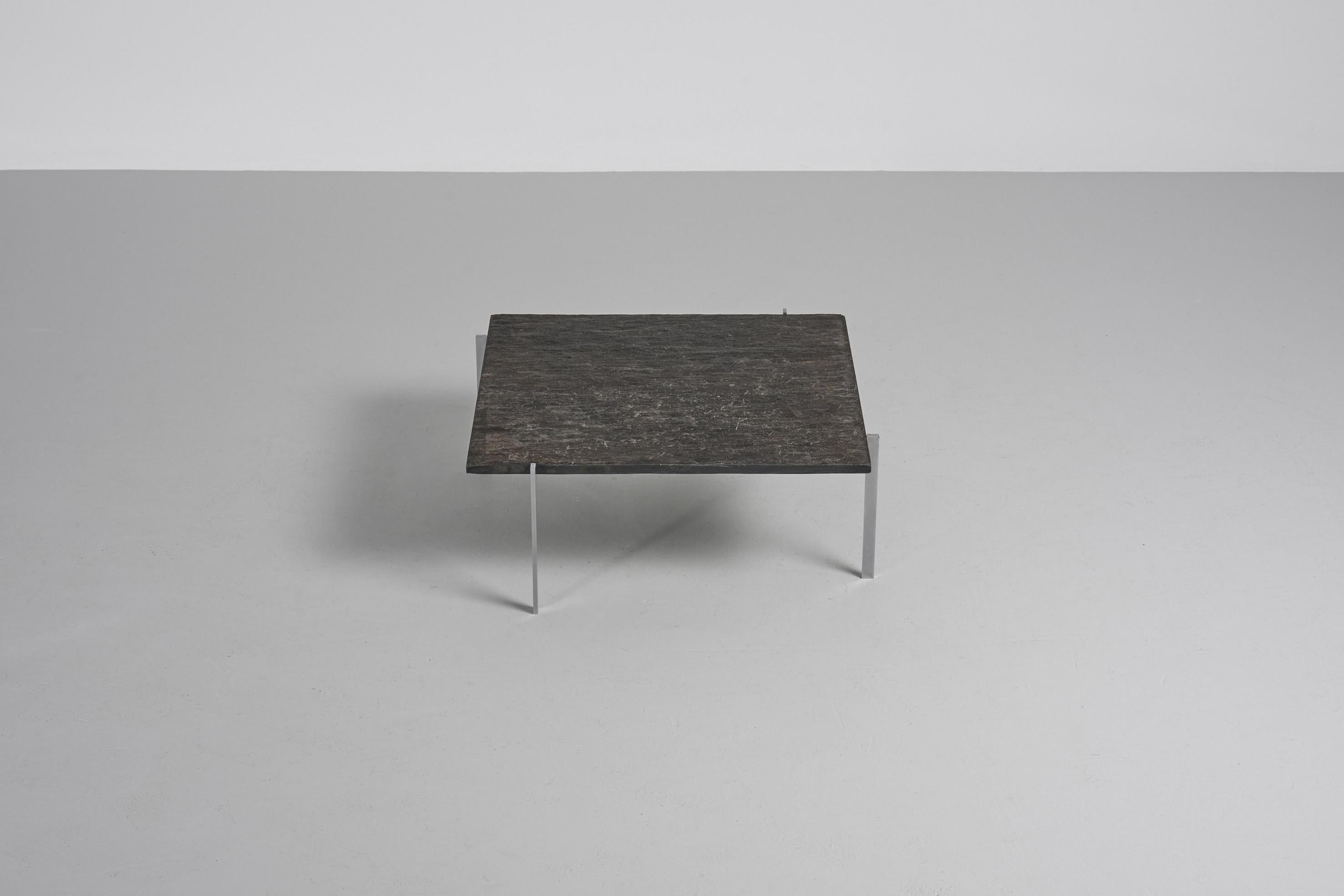 Poul Kjaerholm PK61 coffee table Basalt E Kold Christensen 1956 2