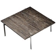 Poul Kjaerholm PK61 Coffee Table Basalt Top EKC, Denmark, 1956