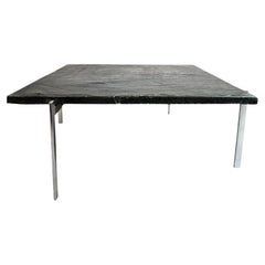 Poul Kjaerholm PK61 Table basse en ardoise noire