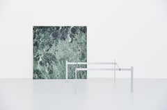 Poul Kjaerholm PK61 Coffee Table Green Marble, Denmark, 1956