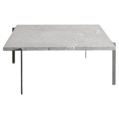 Poul Kjaerholm "PK61" Coffee Table in Cipollini Marble 
Steel by E. Kold, 1960s