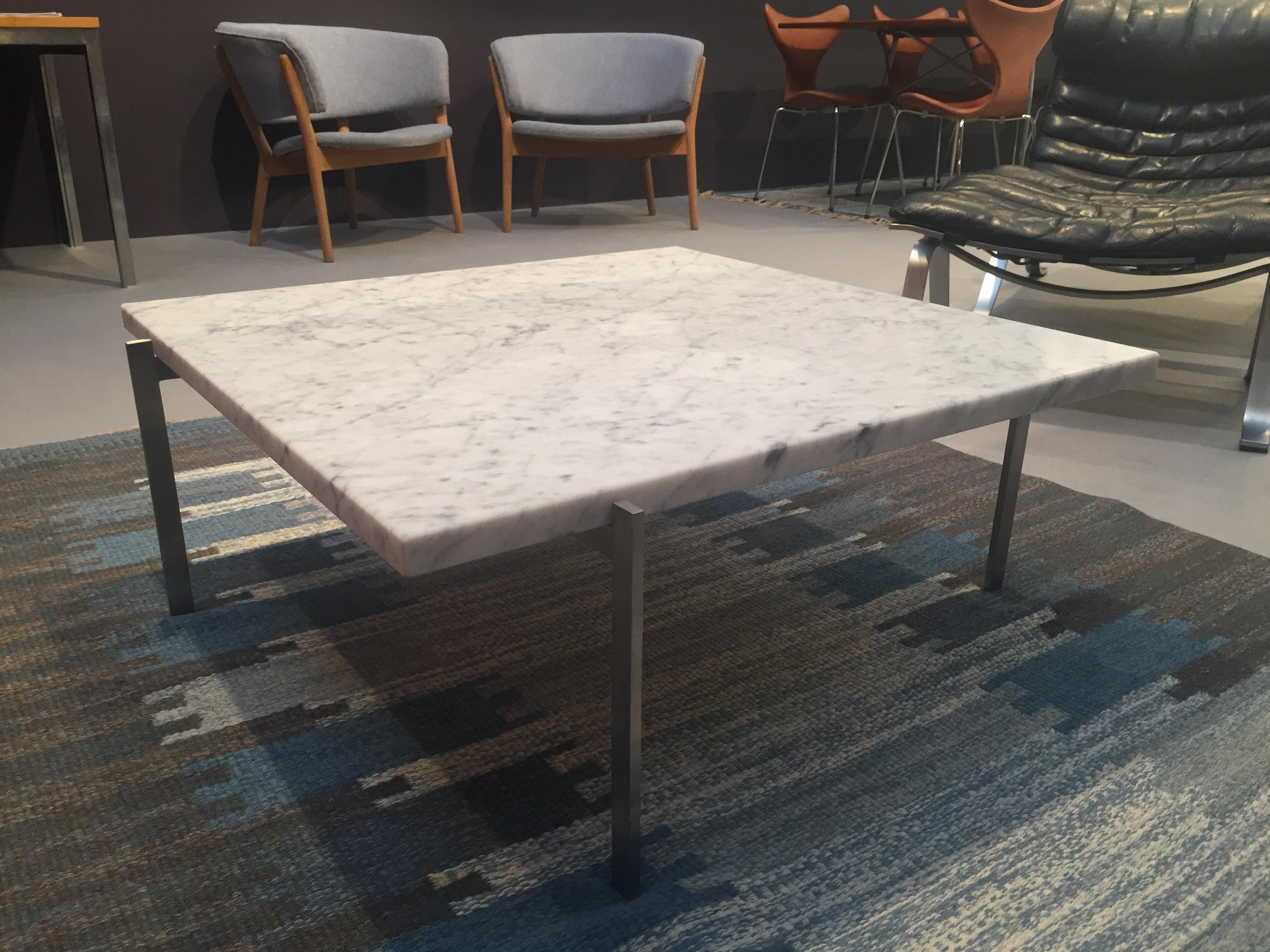 Mid-20th Century Poul Kjærholm, PK61 coffee table Marble, Denmark 1960s For Sale