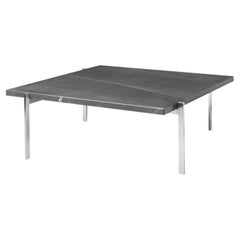 Poul Kjærholm PK61 Coffee Table Marble Honed Black for Fritz Hansen