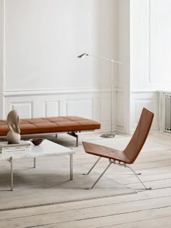 Poul Kjærholm PK61 Coffee Table Marble Honed White for Fritz Hansen