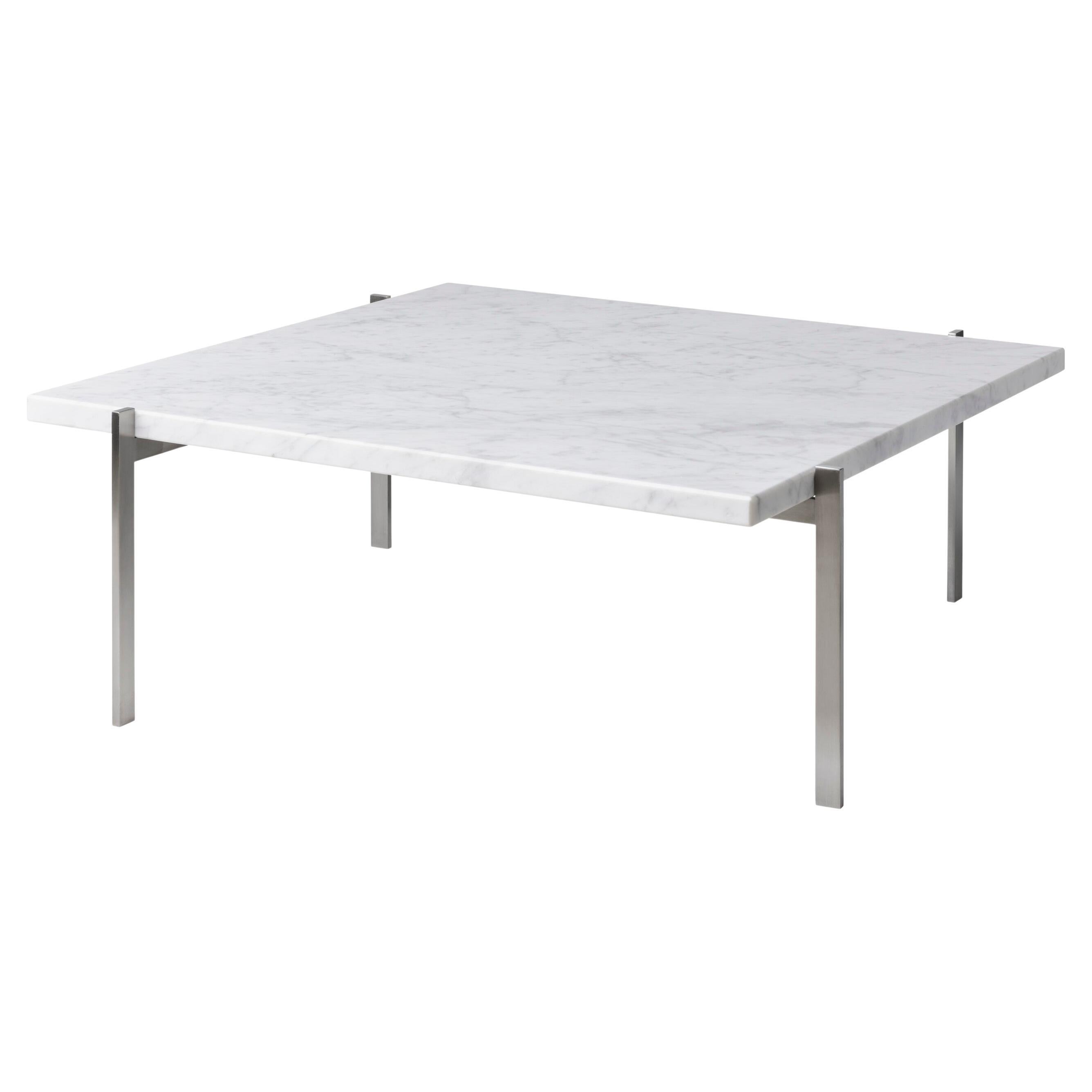 Table basse PK61 en marbre blanc adouci pour Fritz Hansen