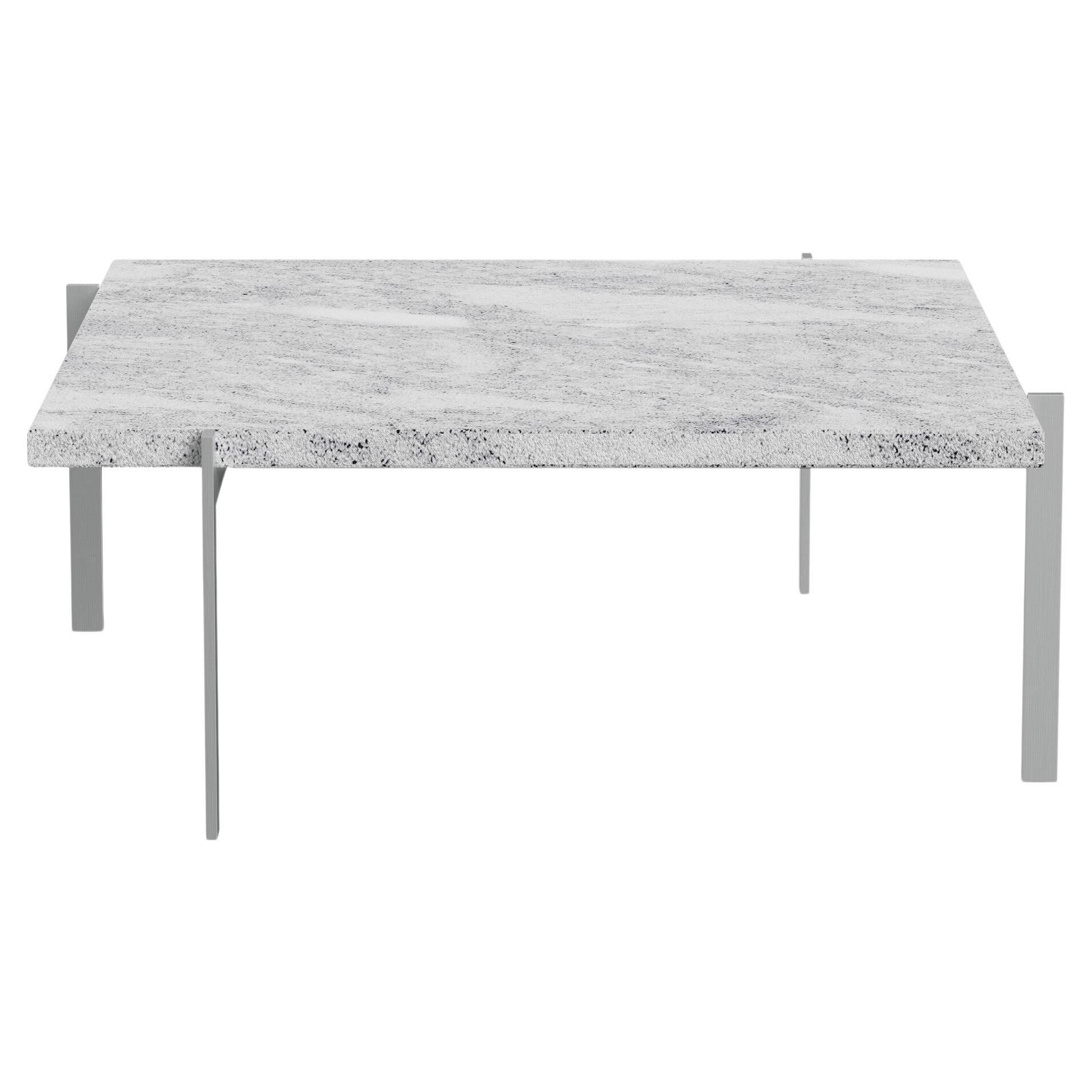 Table basse PK61 en marbre Rolle gris-blanc pour Fritz Hansen