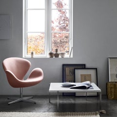 Poul Kjærholm PK61 Coffee Table Marble Rolled White for Fritz Hansen