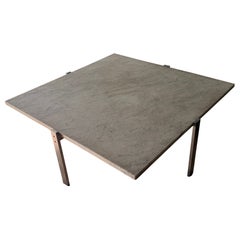 Poul Kjærholm PK61 Grey Marble Coffee Table, Fritz Hansen, Denmark, 1956, 2008