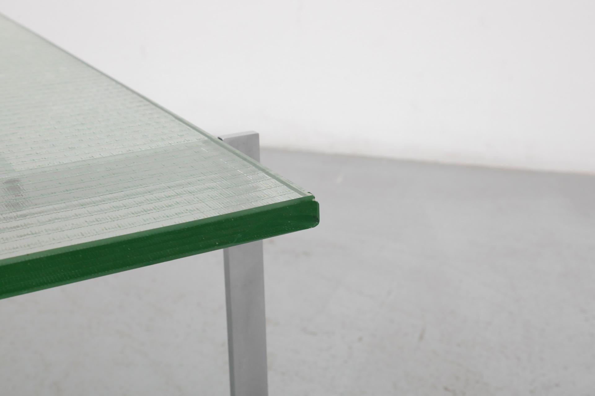 Poul Kjaerholm PK61 inspirierter Couchtisch aus Chrom und Glas im Angebot 8