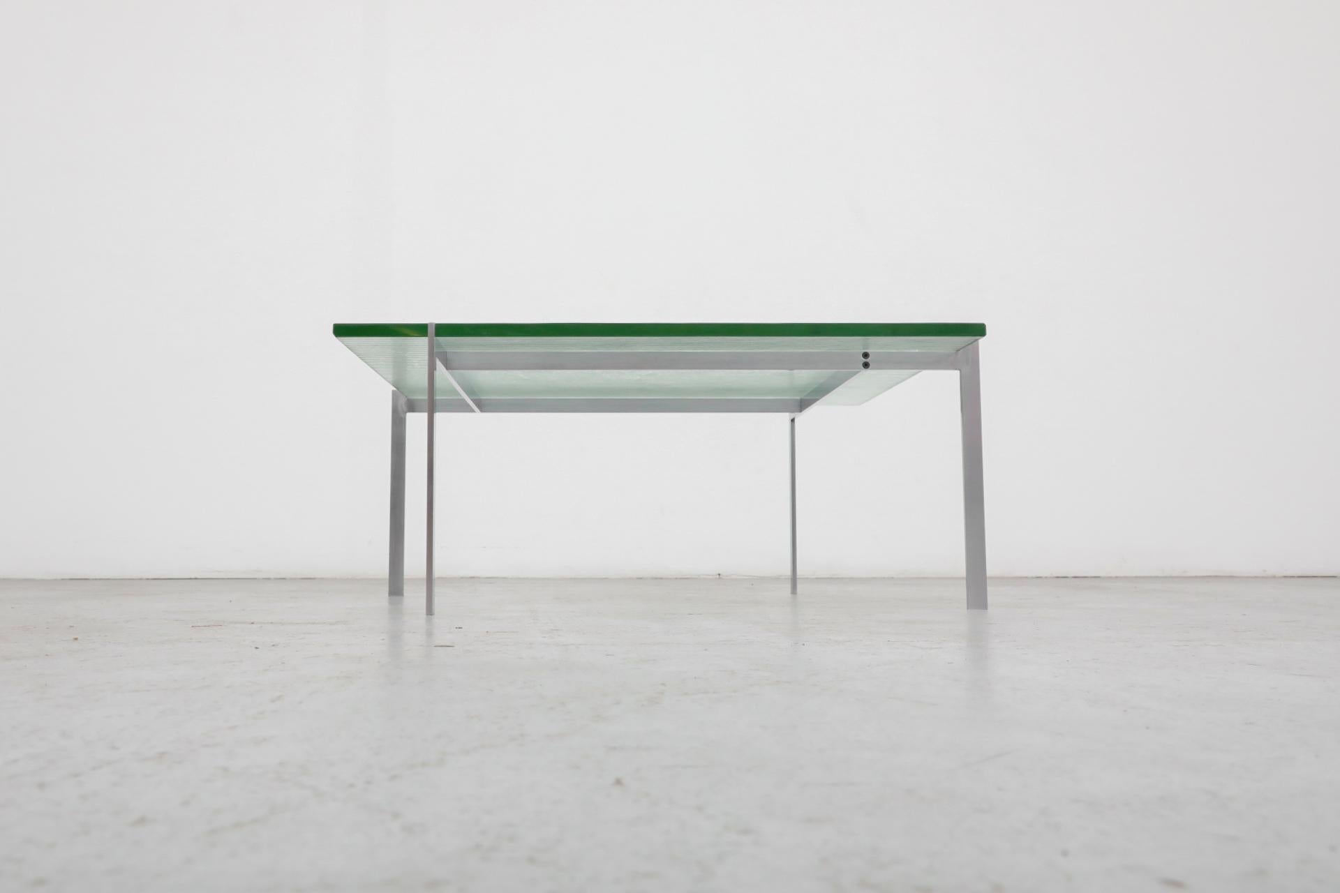 Poul Kjaerholm PK61 inspirierter Couchtisch aus Chrom und Glas (20. Jahrhundert) im Angebot