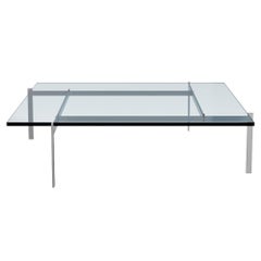 Poul Kjærholm PK61A Coffee Table Float Glass for Fritz Hansen