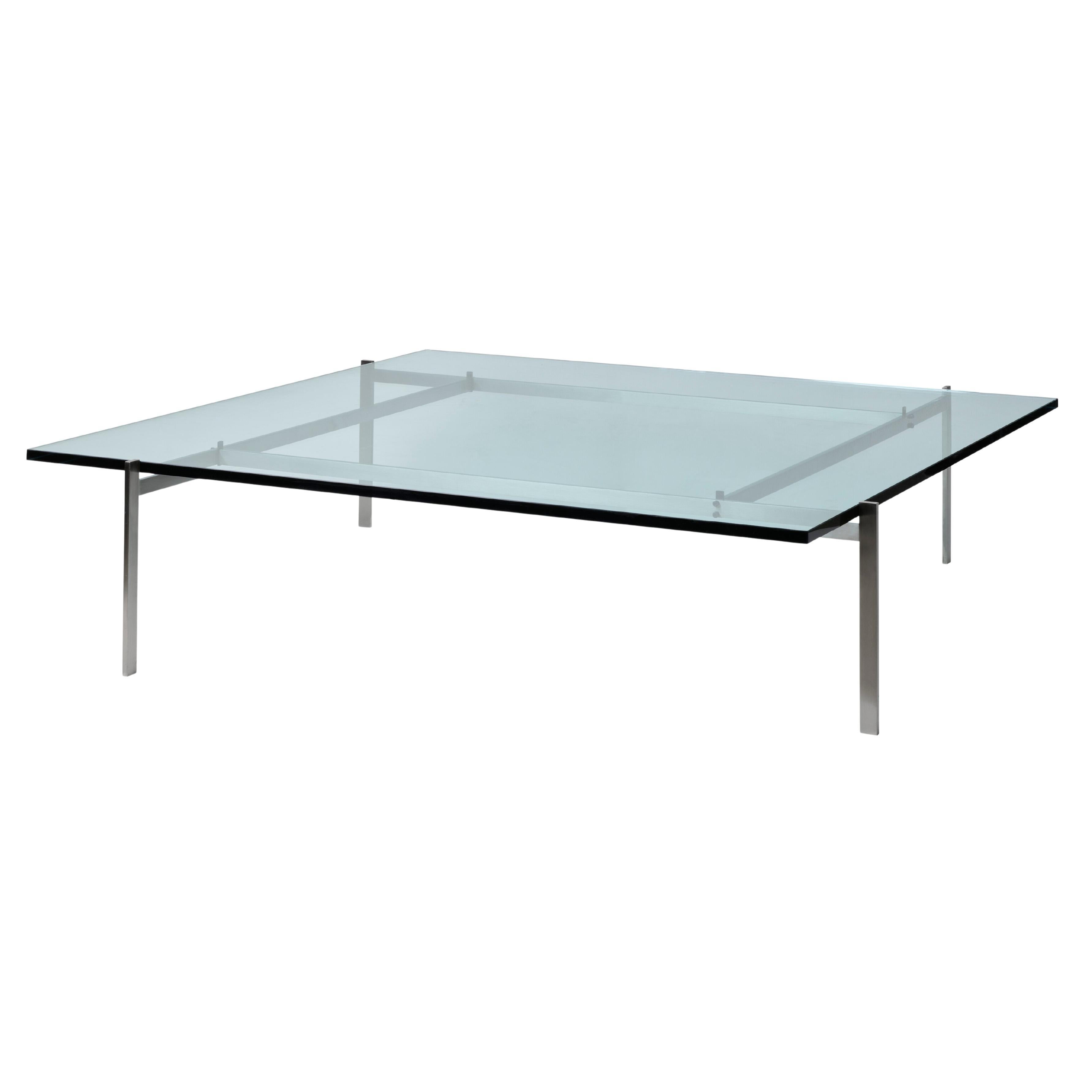 Poul Kjærholm PK61A Coffee Table Float Glass for Fritz Hansen For Sale