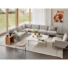 Poul Kjærholm PK61A Coffee Table Marble Honed Grey-Brown for Fritz Hansen