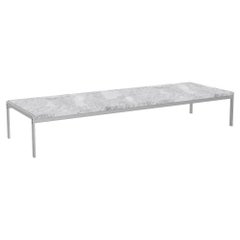 Poul Kjærholm PK63 Coffee Table Marble Rolled Grey-White for Fritz Hansen