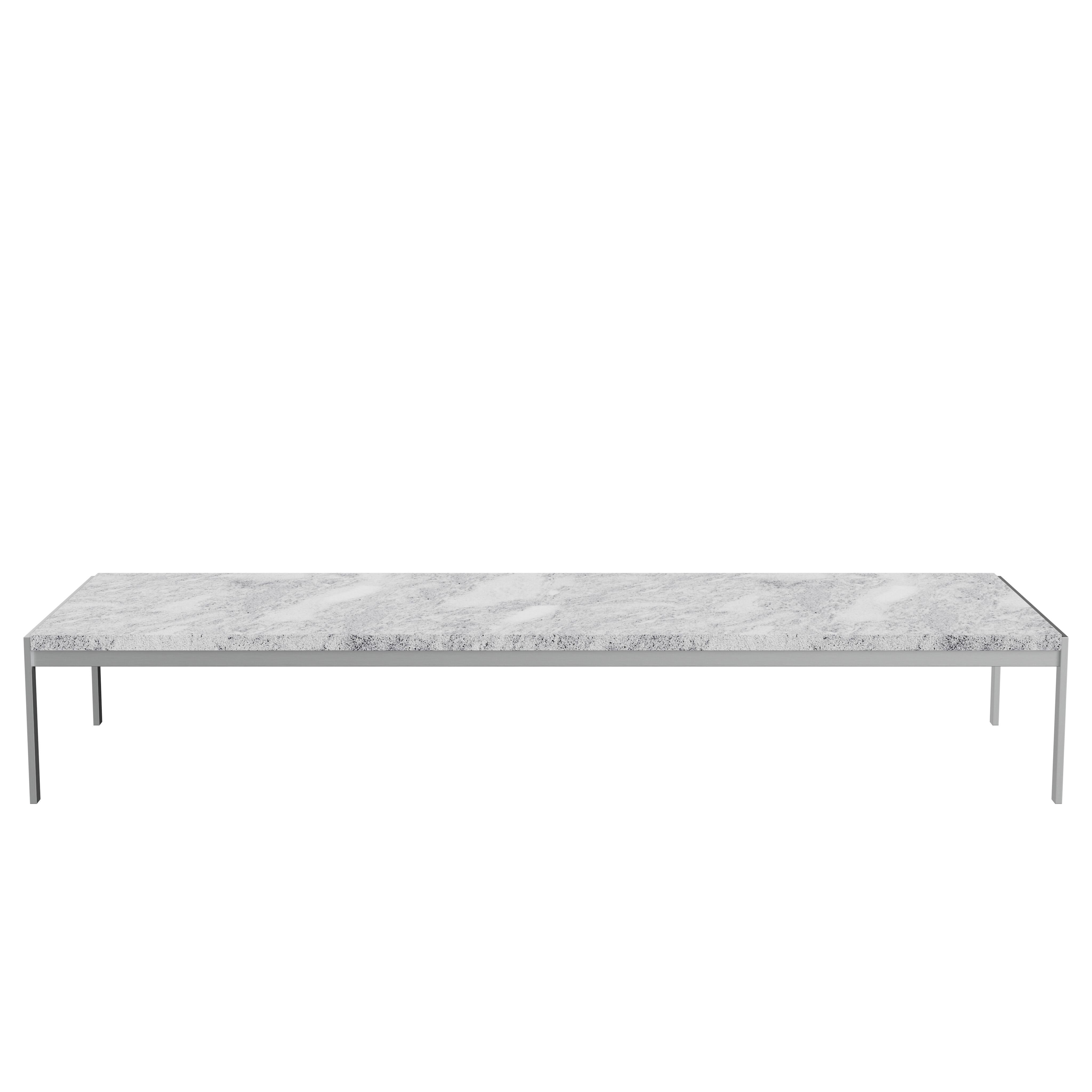 Table basse PK63 en marbre Rolle gris-blanc pour Fritz Hansen