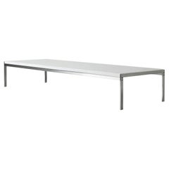 Mesa baja PK63 Marble Rolled White de Poul Kjærholm para Fritz Hansen