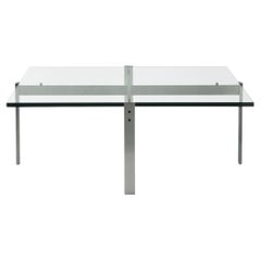 Poul Kjærholm PK65 Coffee Table Float Glass for Fritz Hansen