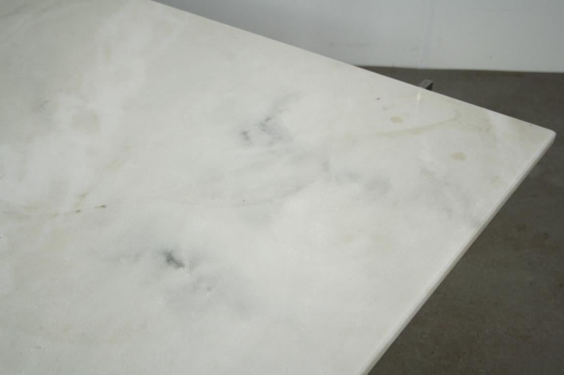 Poul Kjaerholm PK66 Style Marble Coffee Table, 1960s In Good Condition In Amsterdam, NL