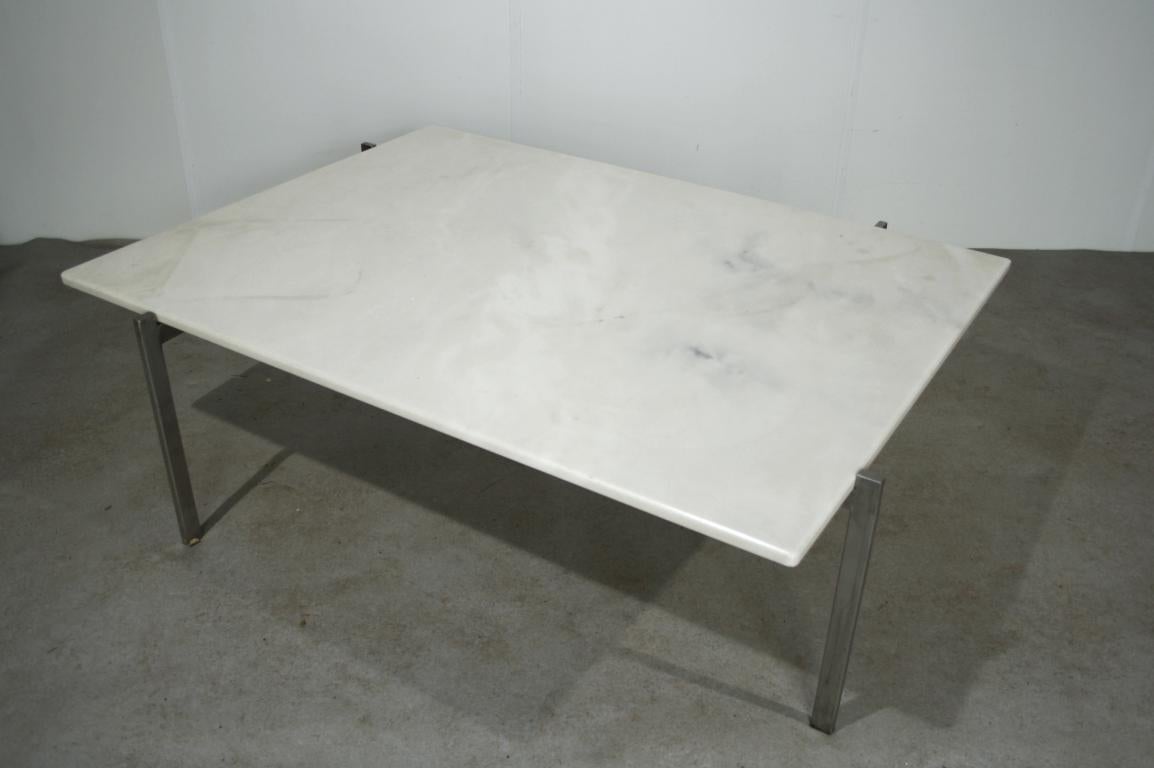 Poul Kjaerholm PK66 Style Marble Coffee Table, 1960s 1