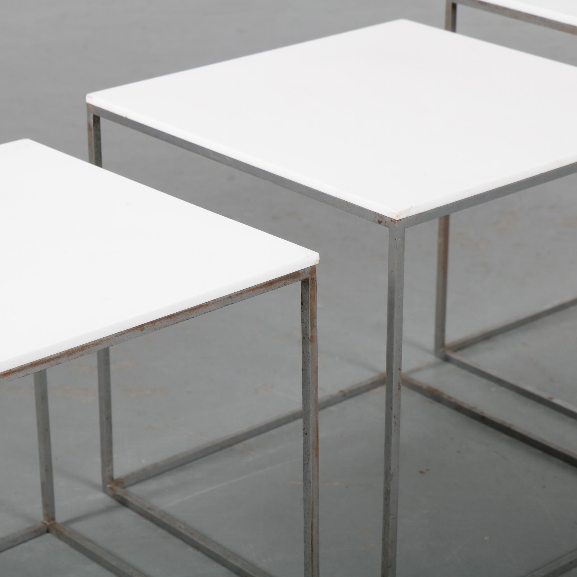 20th Century Poul Kjaerholm PK71 Nesting Tables, Denmark, 1960 For Sale