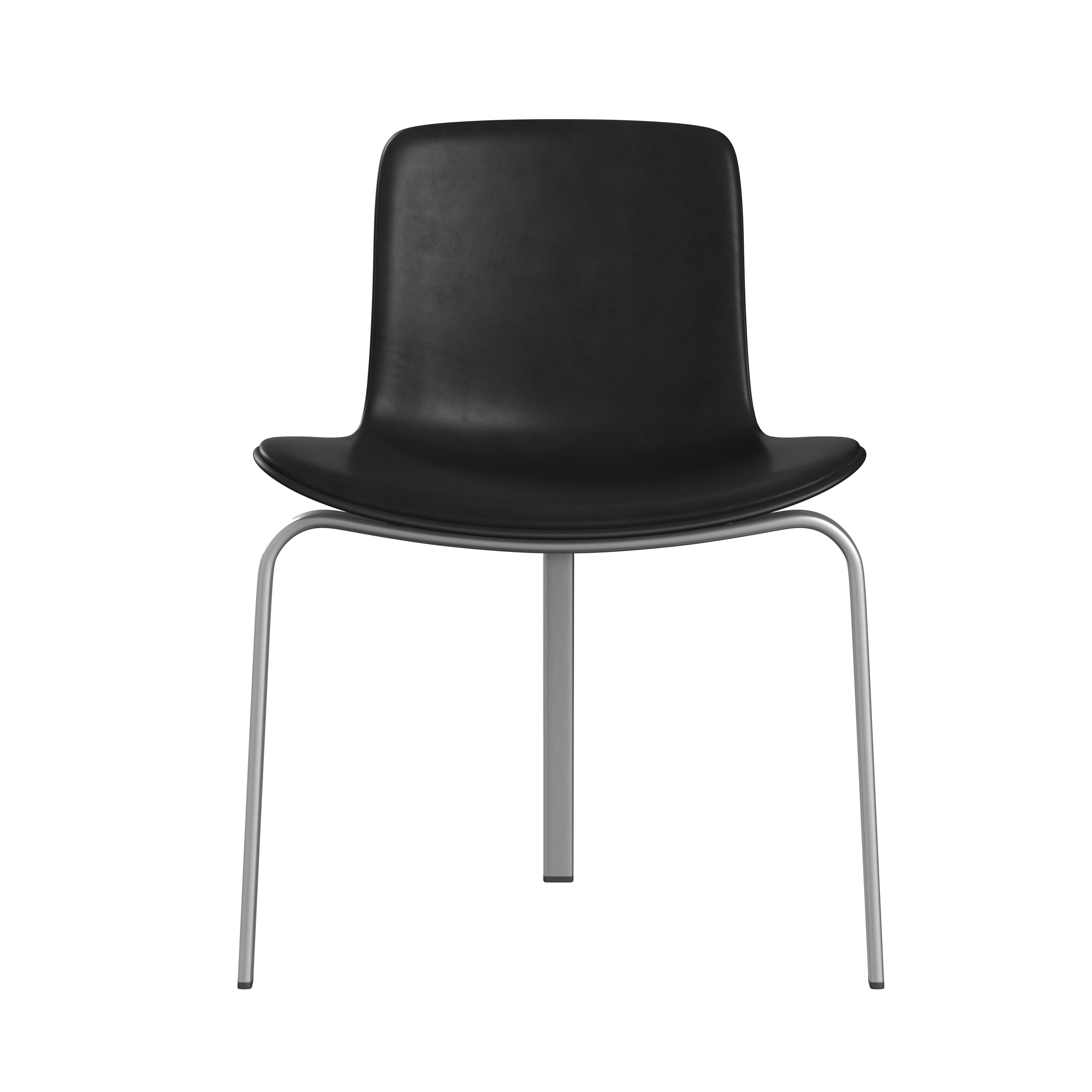 Poul Kjærholm 'PK8' Dining Chair for Fritz Hansen in Aura Leather Upholstery For Sale 7