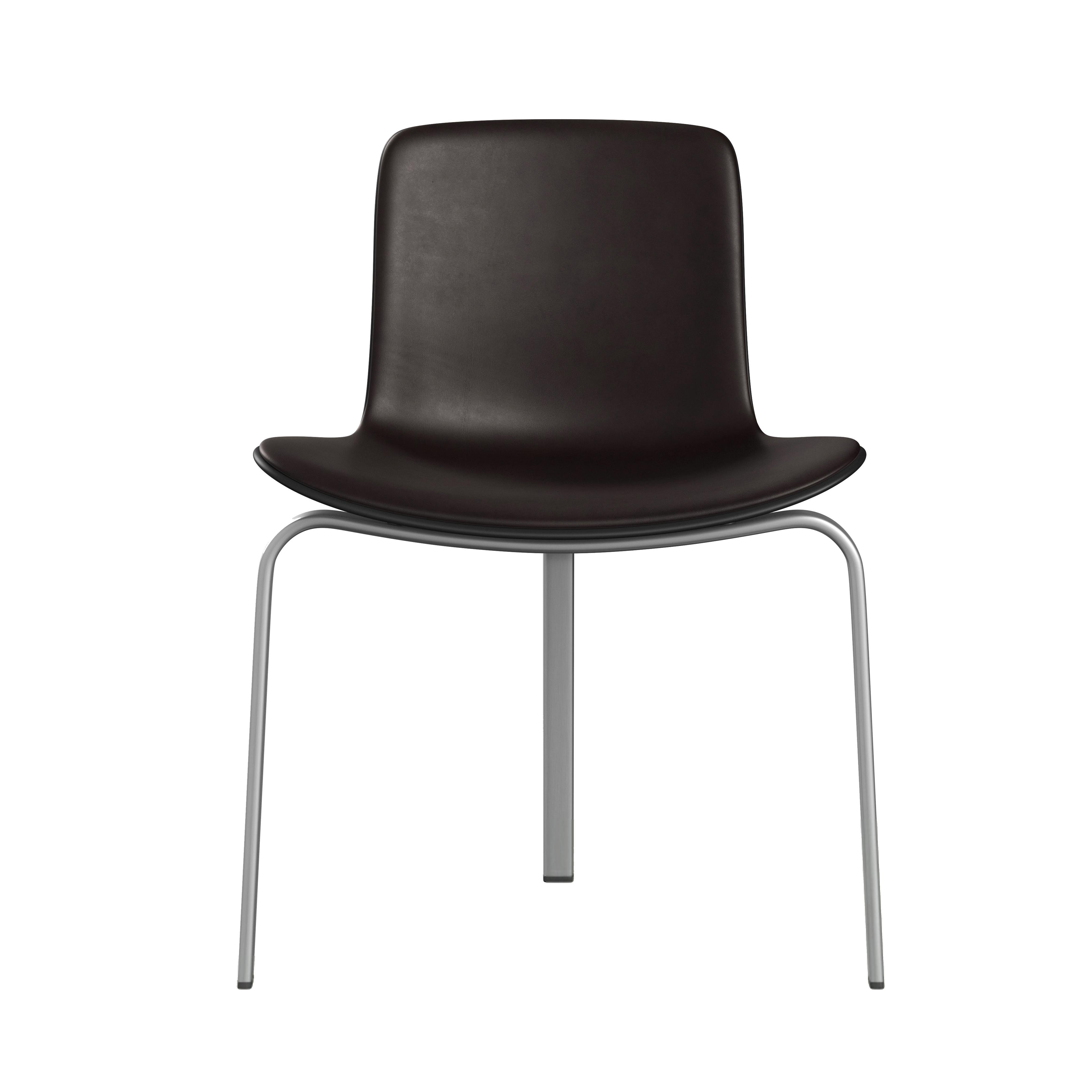 Poul Kjærholm 'PK8' Dining Chair for Fritz Hansen in Aura Leather Upholstery For Sale 8