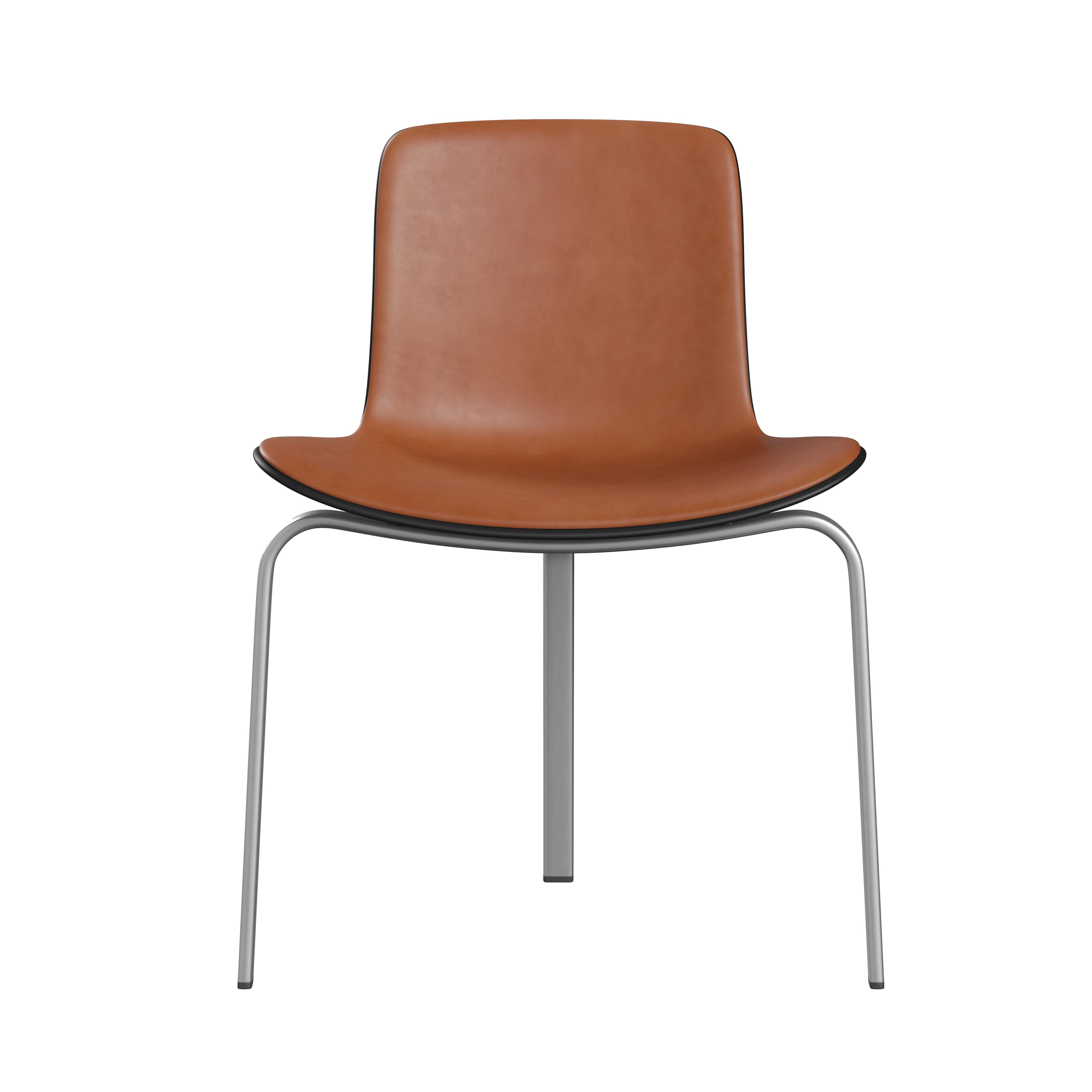Poul Kjærholm 'PK8' Dining Chair for Fritz Hansen in Aura Leather Upholstery For Sale 9