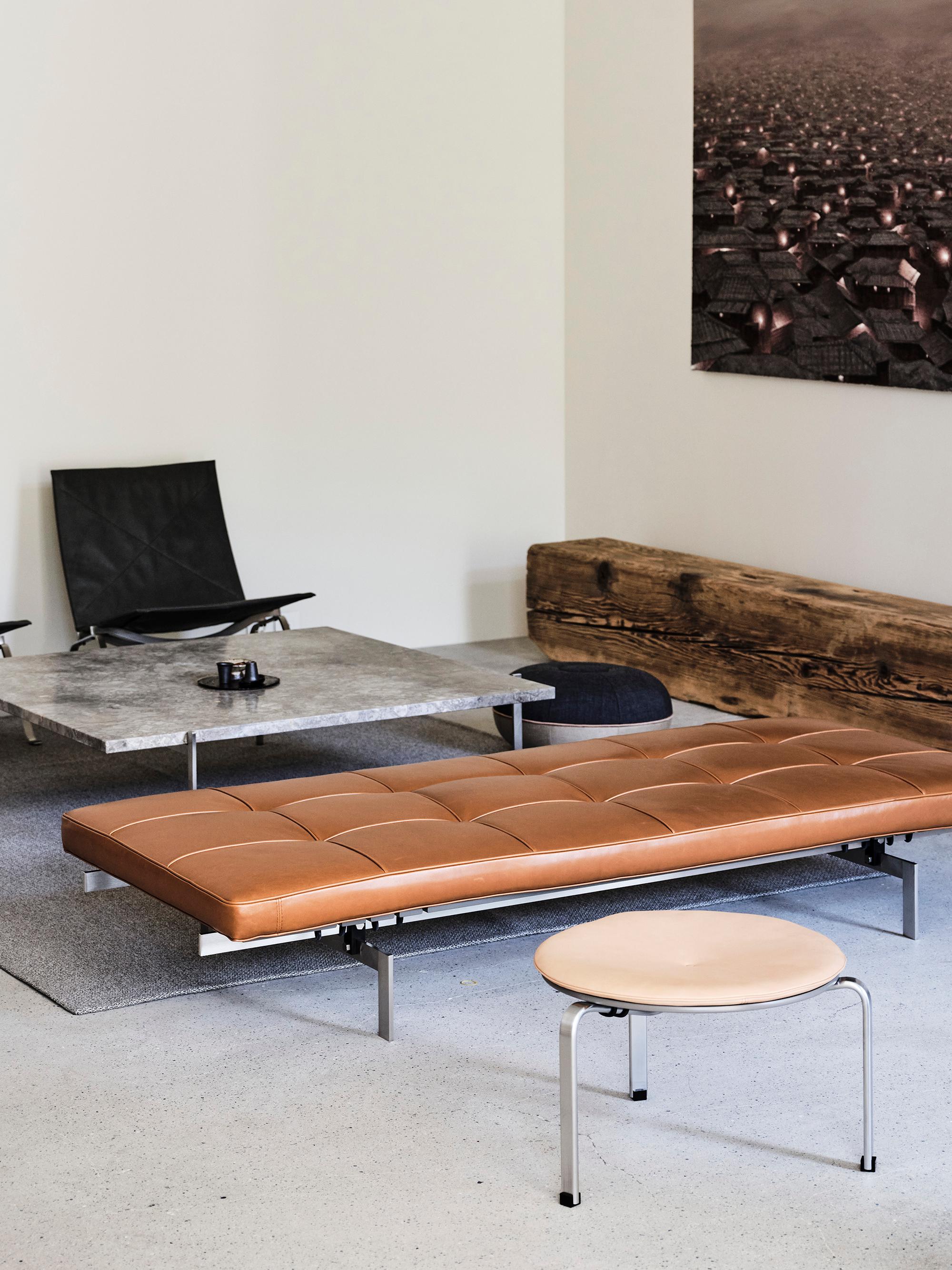 Poul Kjærholm 'PK80' Daybed for Fritz Hansen in Leather (Cat. 5)

Established in 1872, Fritz Hansen has become synonymous with legendary Danish design. Combining timeless craftsmanship with an emphasis on sustainability, the brand’s re-editions of