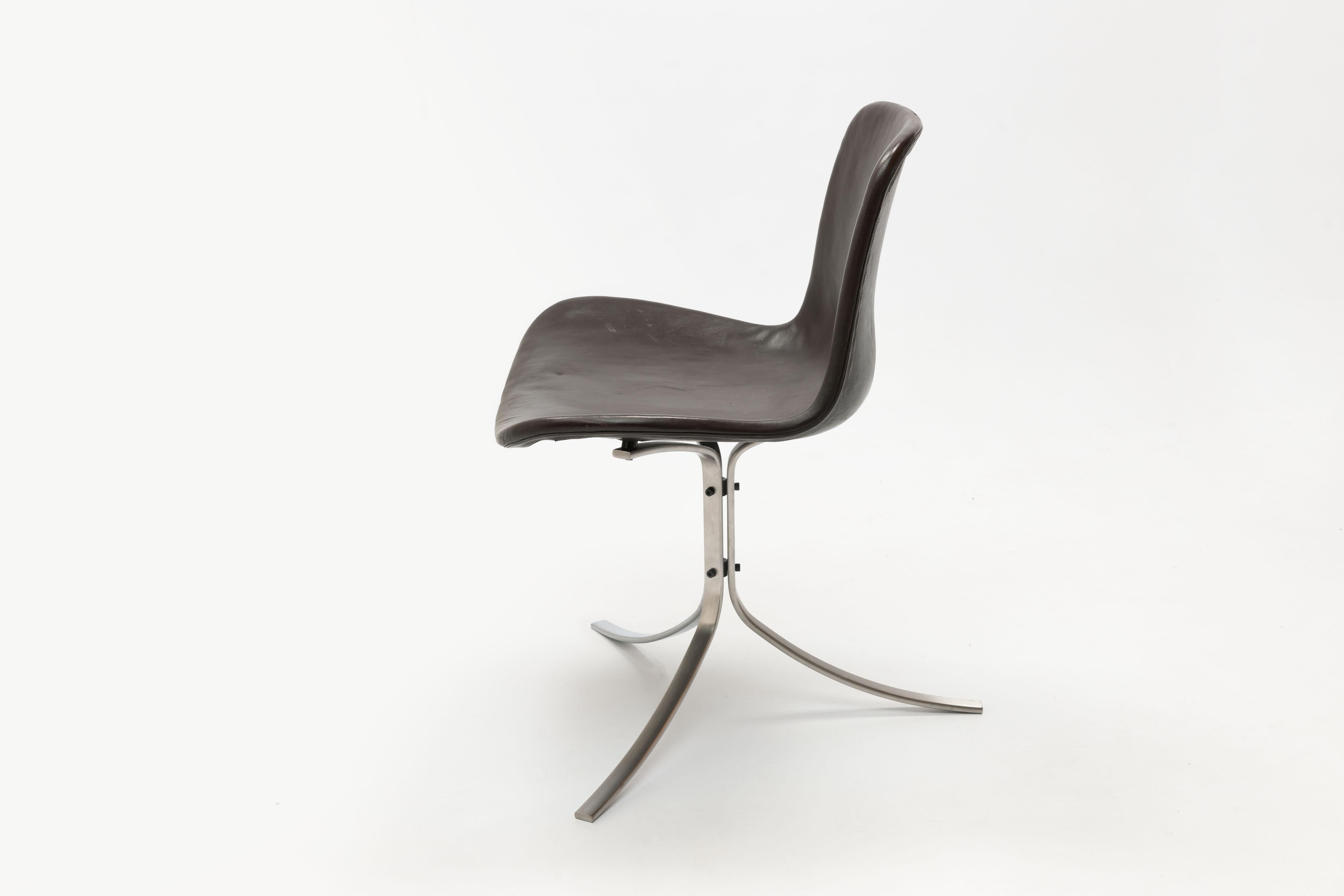 Poul Kjaerholm PK9 Chair by Ejvind Kold Christensen Denmark In Good Condition In Utrecht, NL