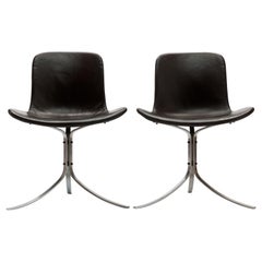 Sedia Poul Kjaerholm PK9 di Ejvind Kold Christensen Danimarca