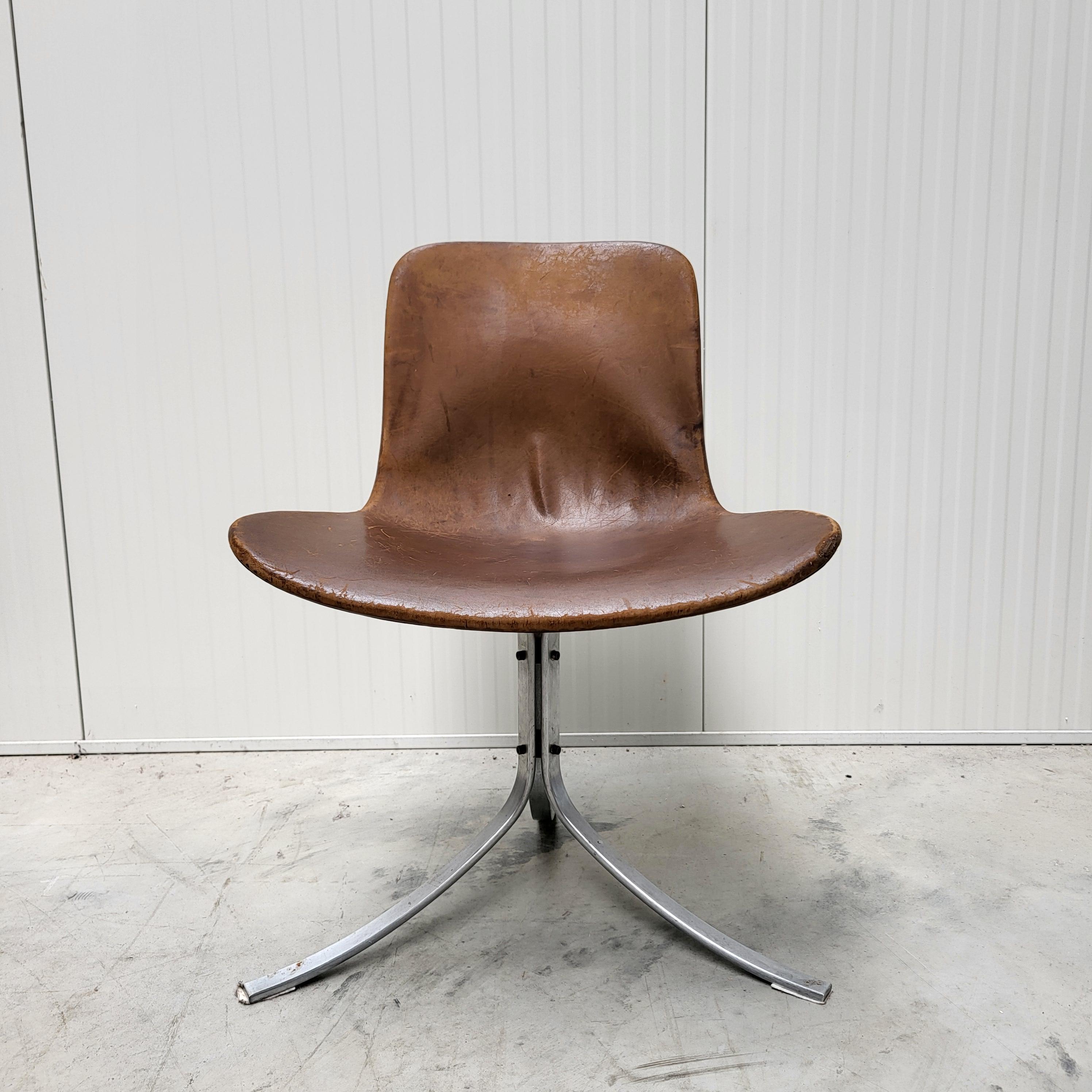 Chaises Pk9 et table à manger Pk54 Poul Kjaerholm, E. Kold Christensen, années 1960 en vente 5