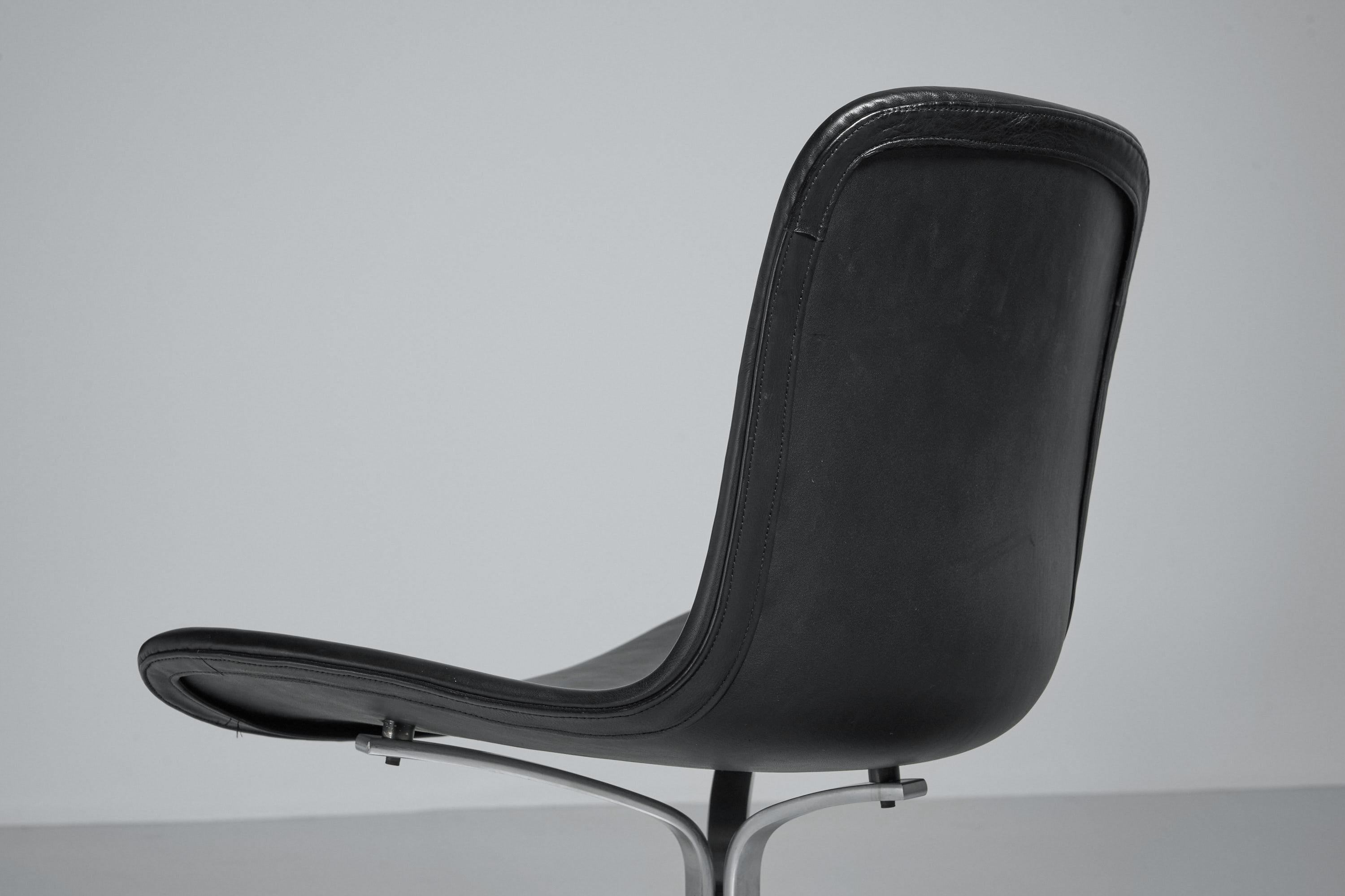 Poul Kjaerholm PK9 Chairs Black EKC, Denmark, 1960 7