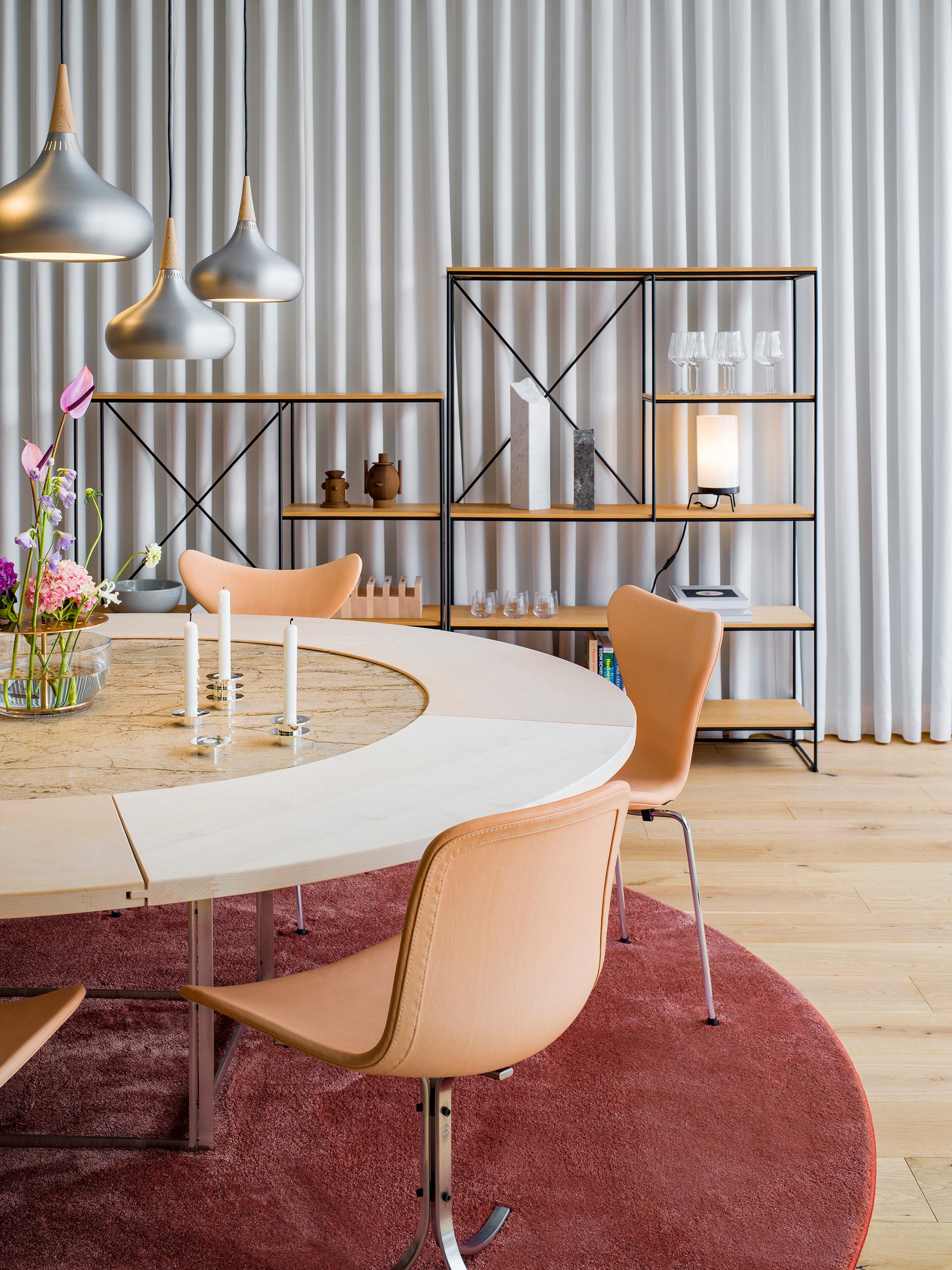 Poul Kjærholm 'PK9' Dining Chair for Fritz Hansen in Leather (Cat. 5).

Established in 1872, Fritz Hansen has become synonymous with legendary Danish design. Combining timeless craftsmanship with an emphasis on sustainability, the brand’s