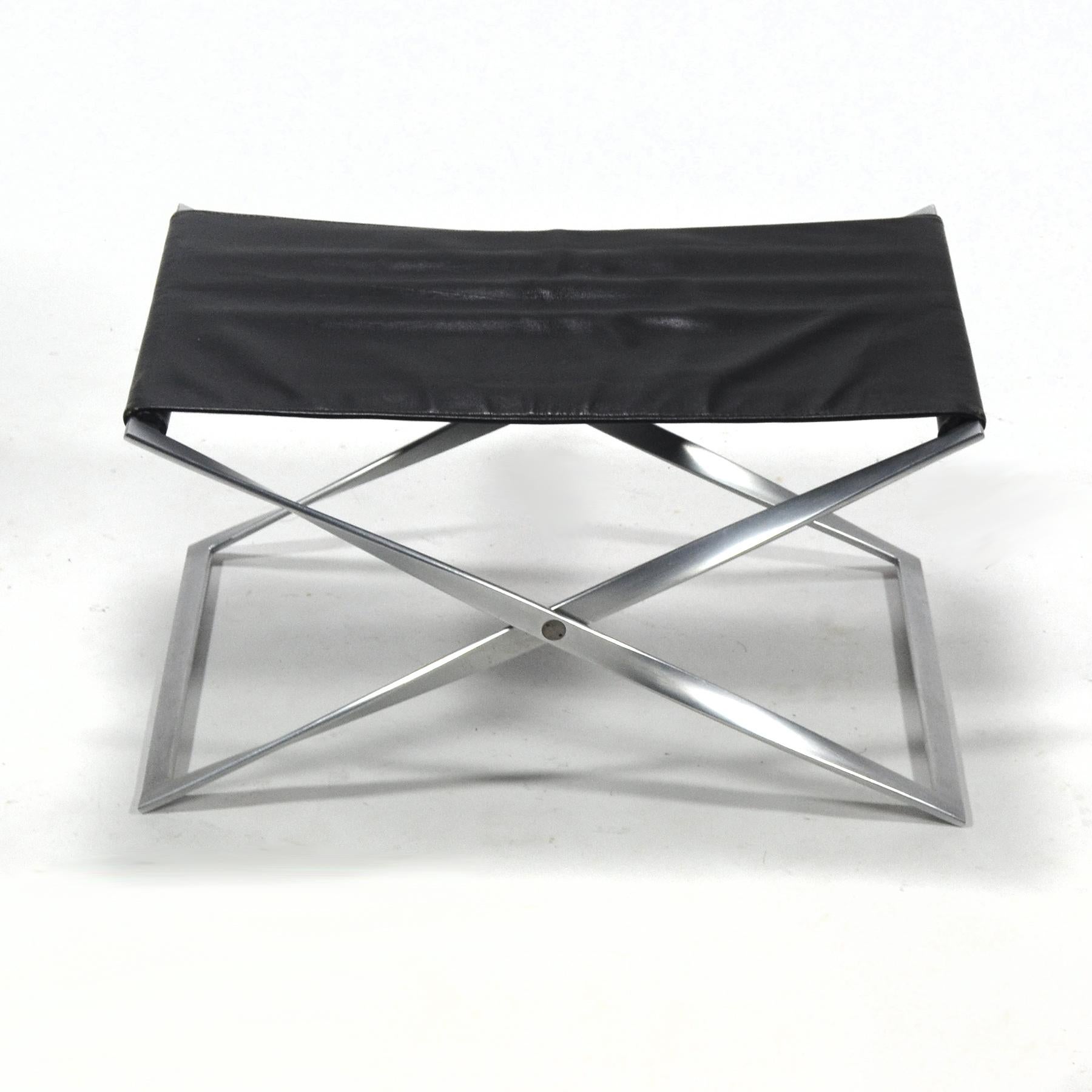 Poul Kjaerholm PK91 Klapphocker von E. Kold Christensen (Dänisch) im Angebot