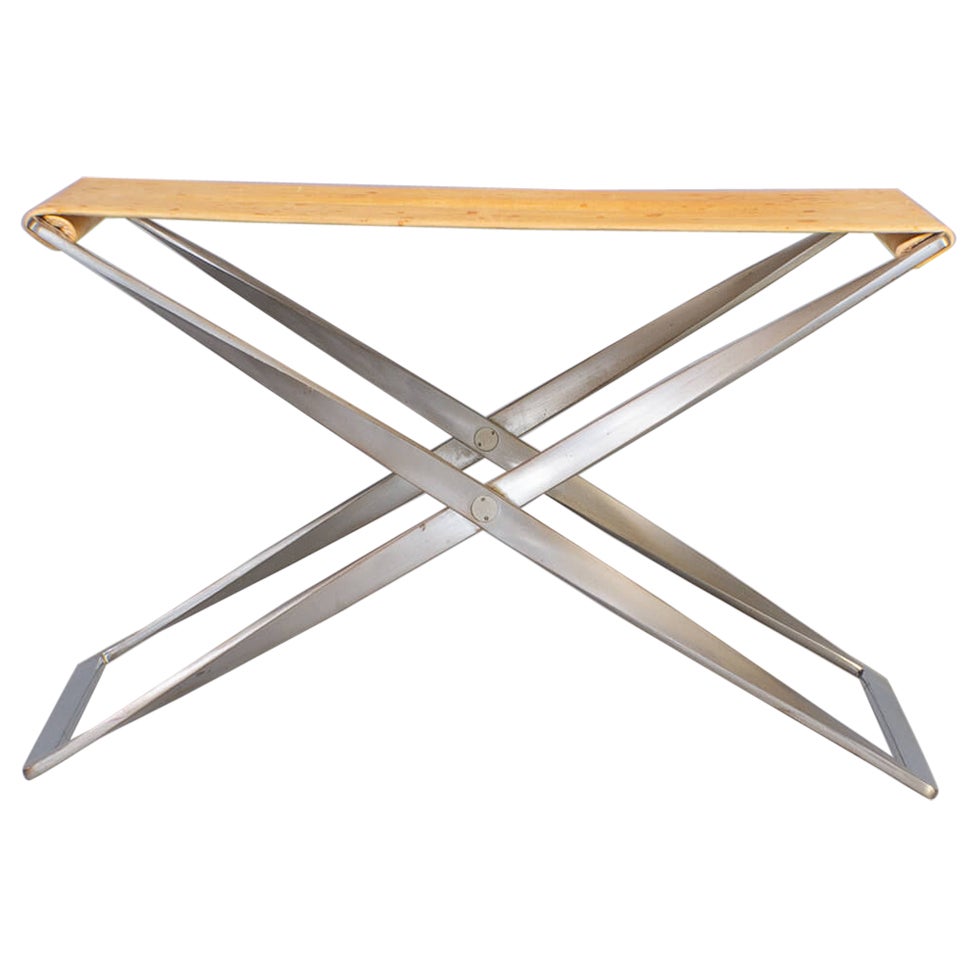 Poul Kjaerholm PK91 Folding Stool for Fritz Hansen