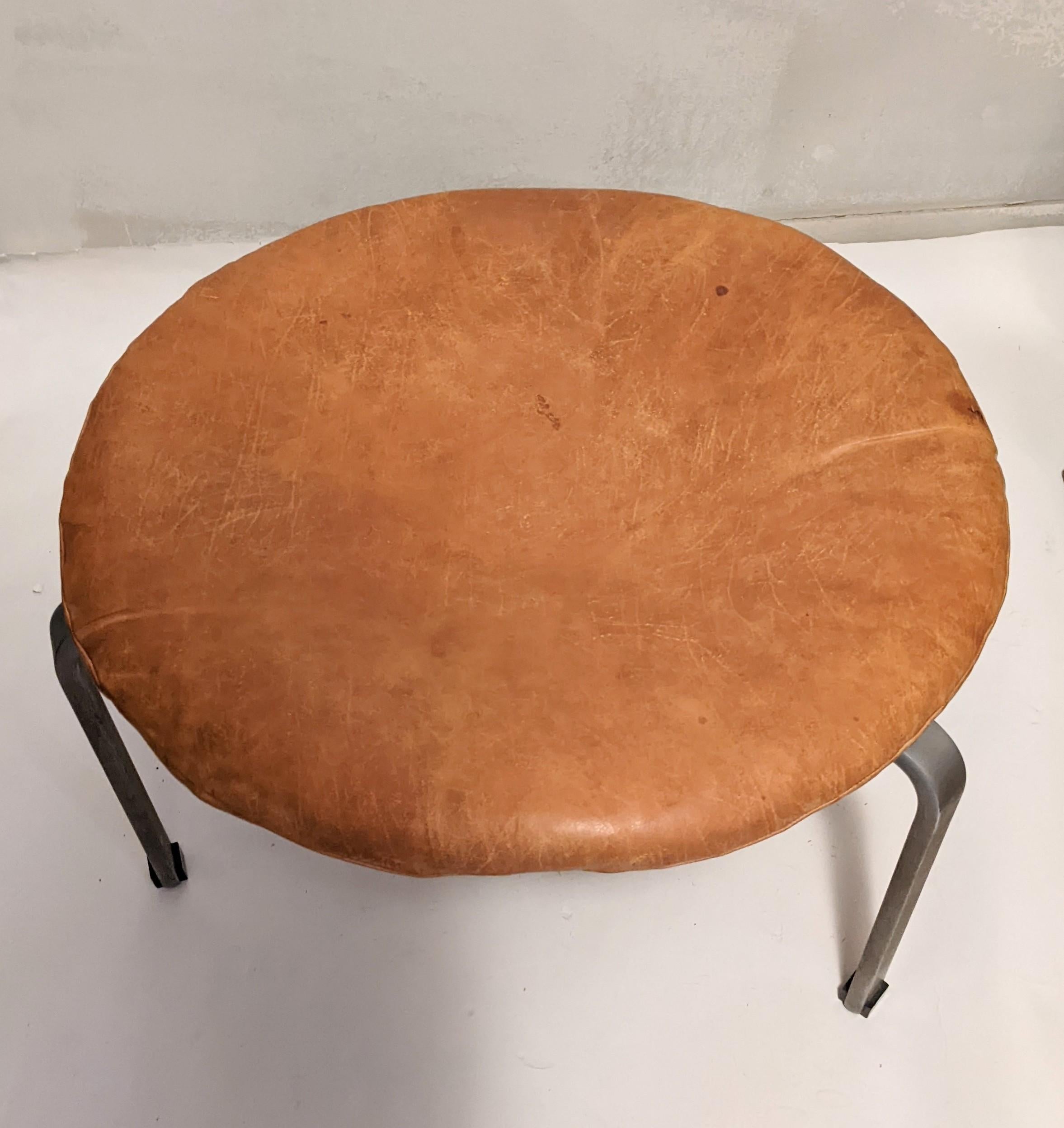 Steel Poul Kjærholm Stool Pk-33 by E. Kold Christensen, Denmark