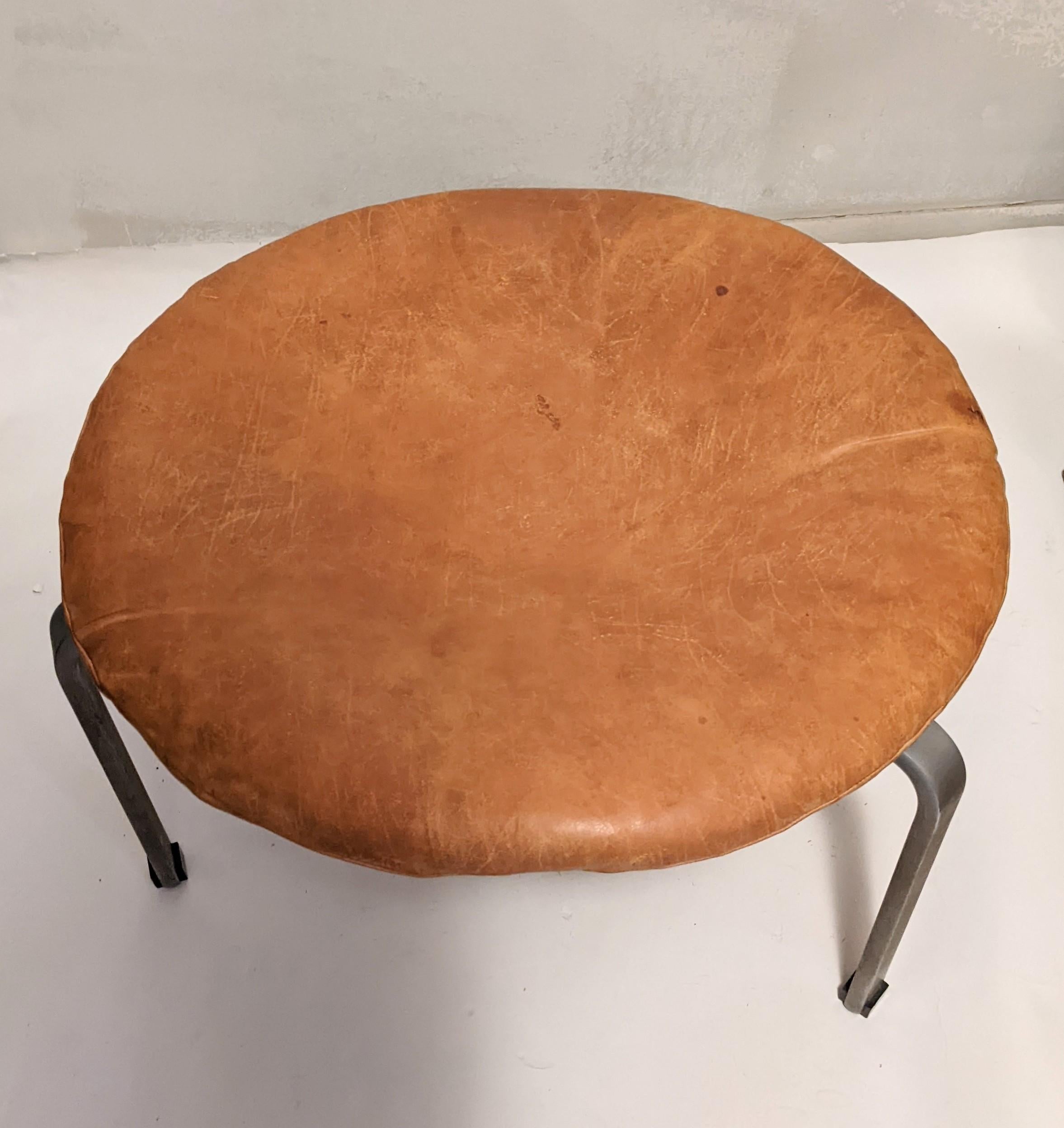 Steel Poul Kjærholm Stool Pk-33 by E. Kold Christensen, Denmark For Sale