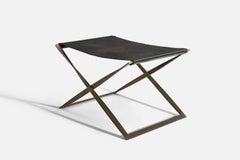 Poul Kjaerholm, Stool, Steel, Leather, E. Kold Christensen, Denmark, 1961