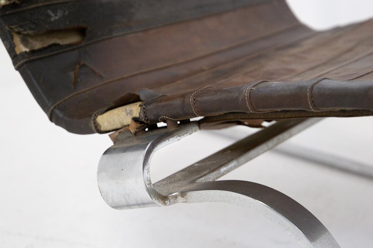 Italian Poul Kjaerholm Vintage Leather Armchair for E. Kold Christensen