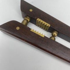 Poul Knudsen Teak and Brass Nutcracker, Denmark, Mid-Century Modern