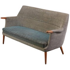 Poul M. Jessen Three-Seat Wool Sofa