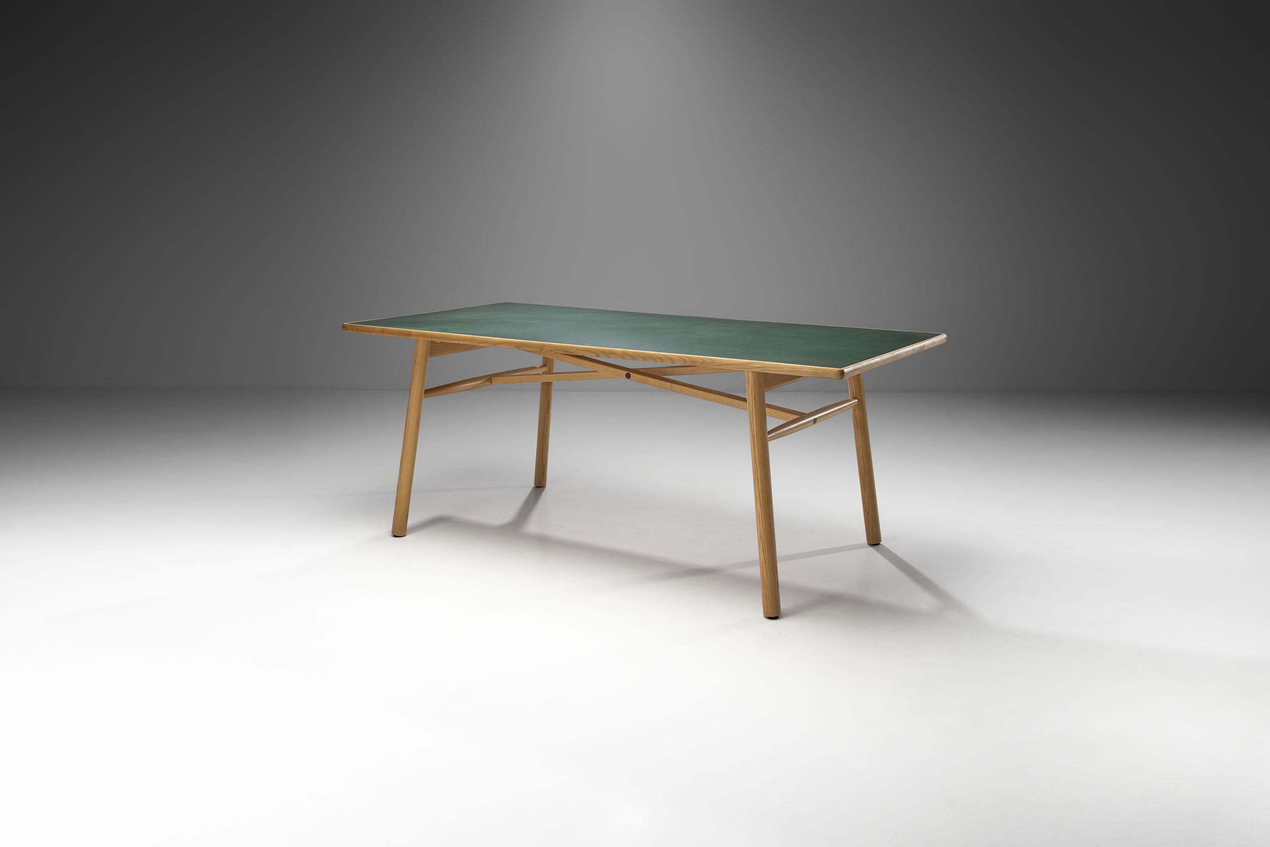 Mid-Century Modern Poul M. Volther “C35 FDB” Dining Table for FDB Møbler, Denmark 1950s For Sale