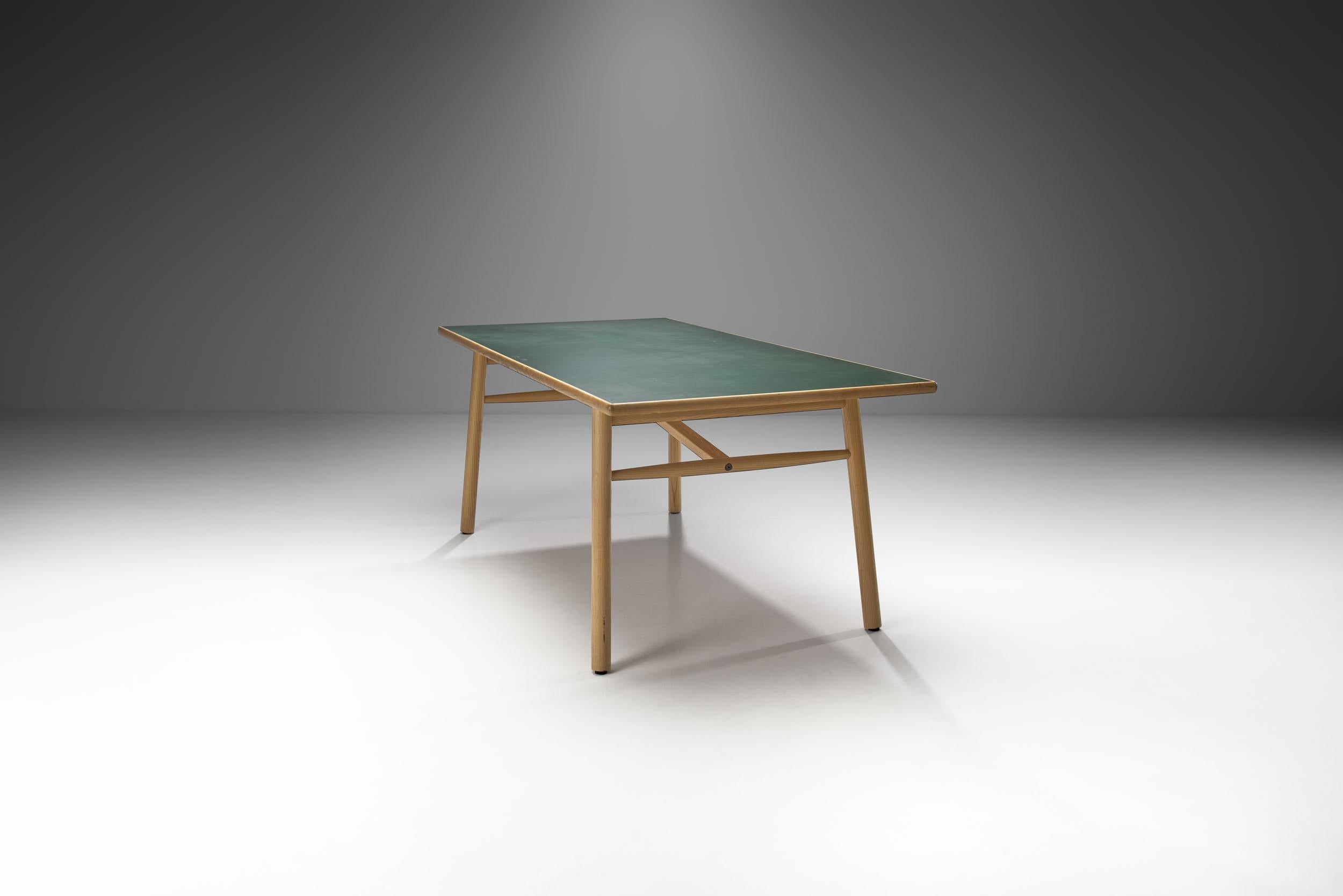 Danish Poul M. Volther “C35 FDB” Dining Table for FDB Møbler, Denmark 1950s For Sale