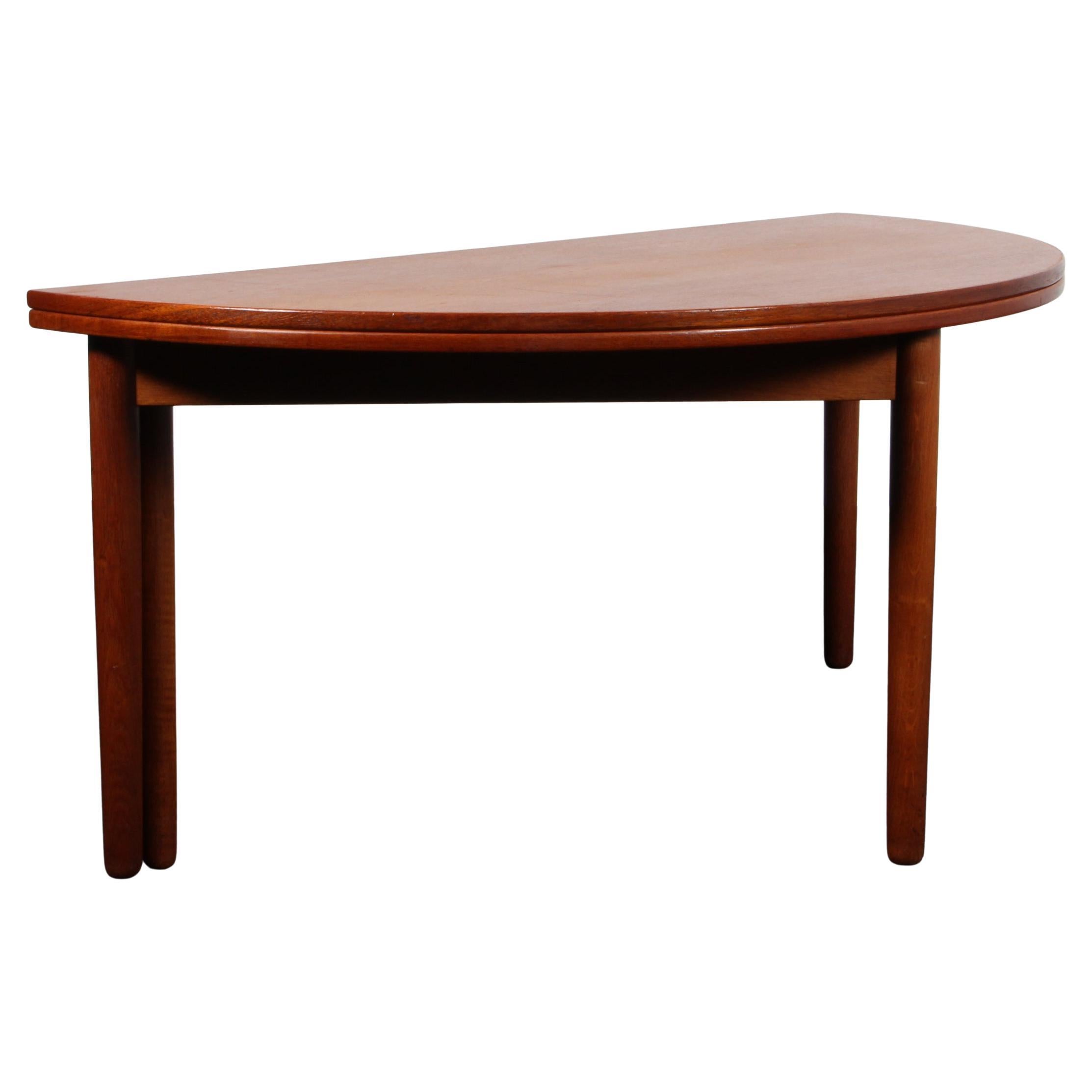 Poul M. Volther coffe table in teak and oak. 1960s For Sale