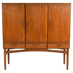 Poul M. Volther for FDB Mobler Danish Mid-Century Oak Cabinet