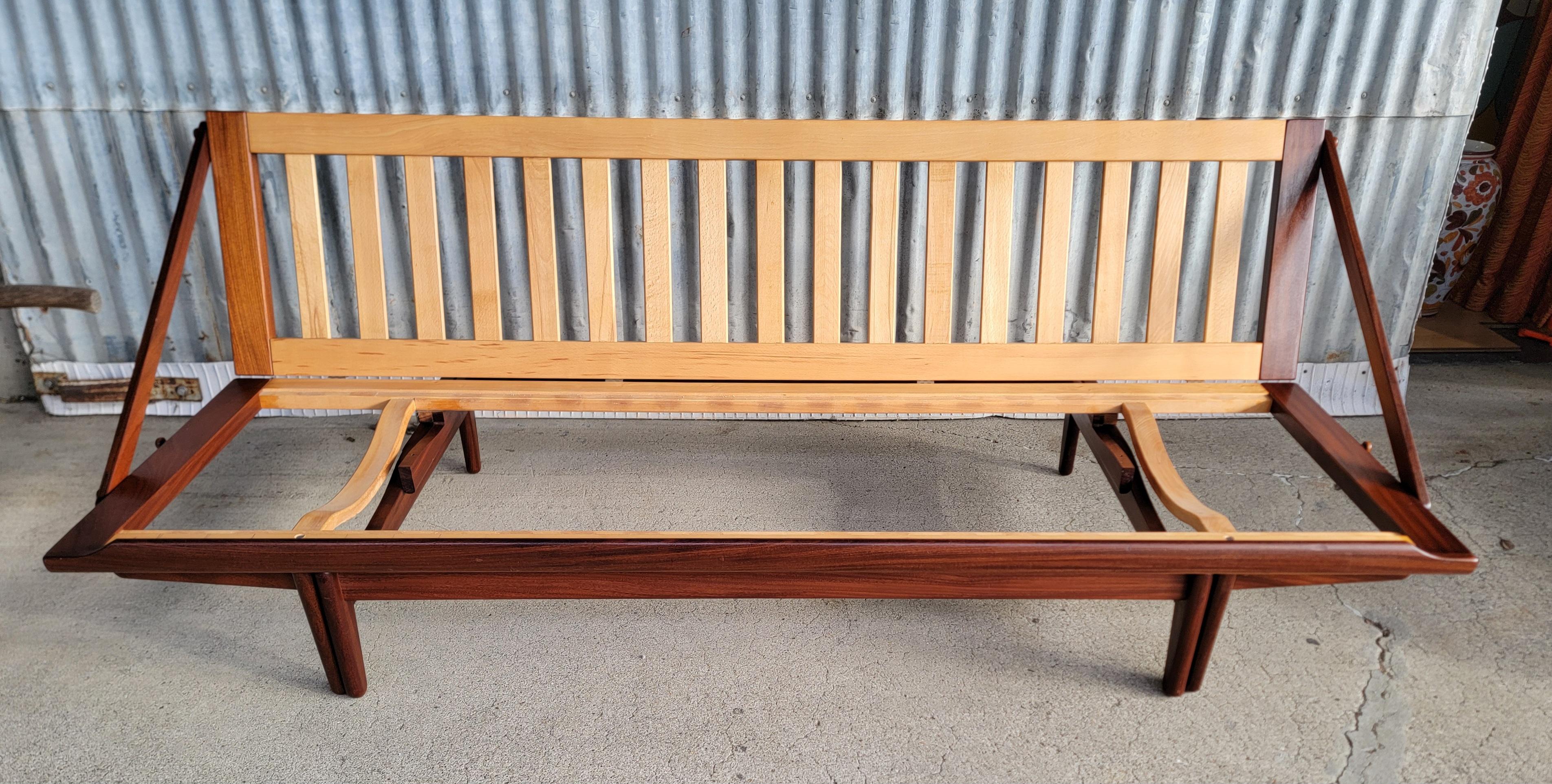 Poul M. Volther for Frem Røjle Danish Modern Sofa Sleeper For Sale 5