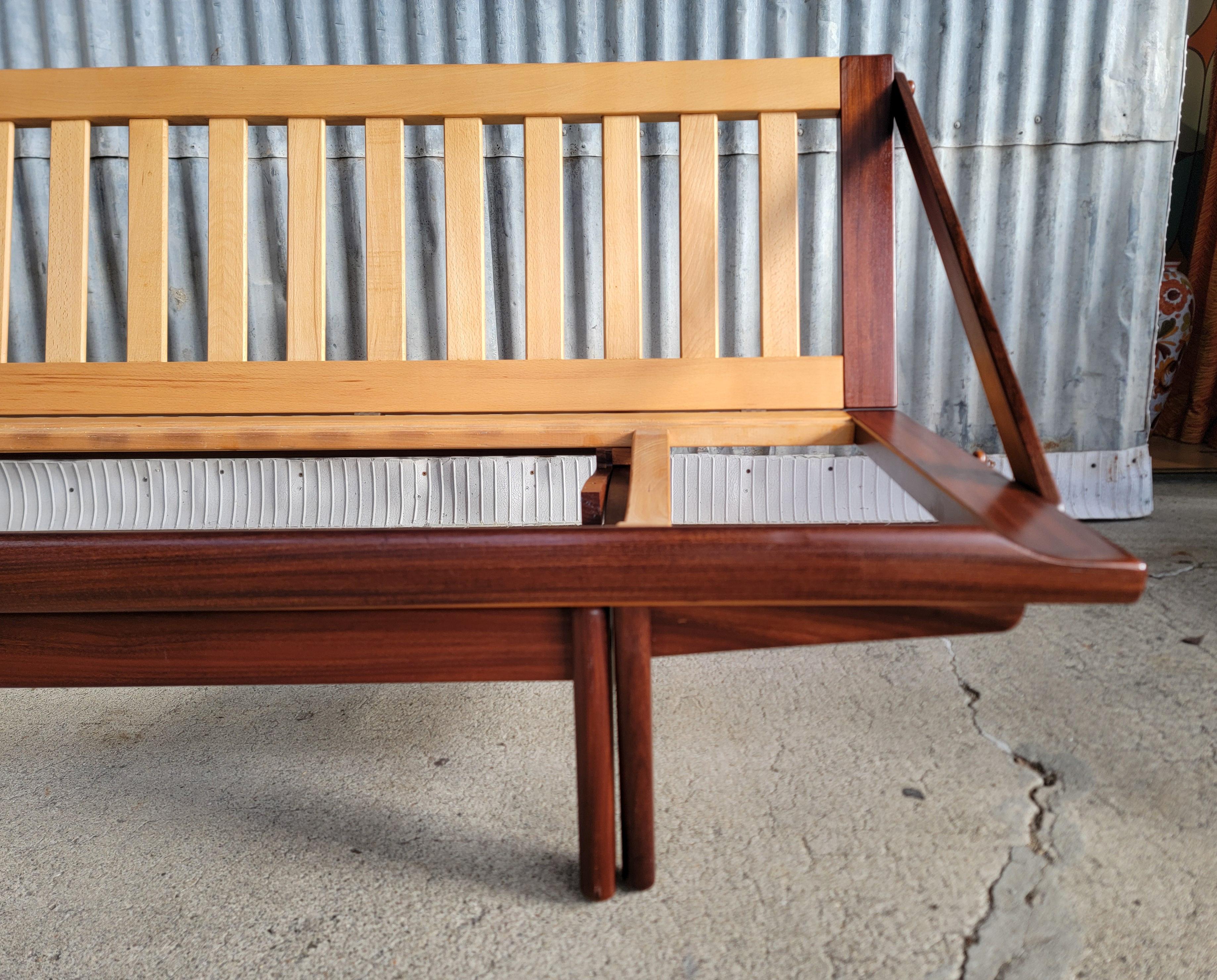 Poul M. Volther for Frem Røjle Danish Modern Sofa Sleeper For Sale 7